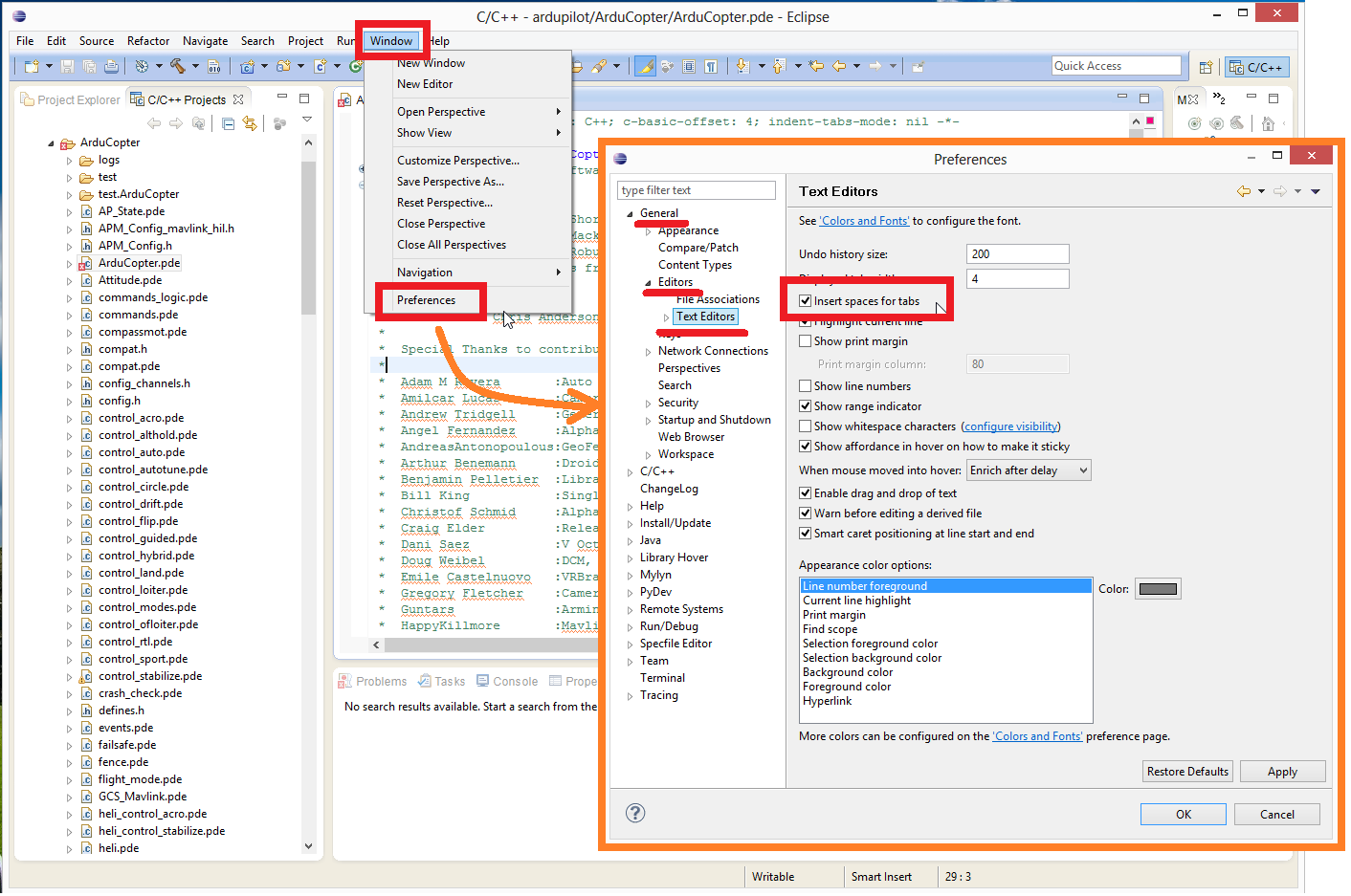 ../_images/EditingTheCode_Eclipse_spaces1.png
